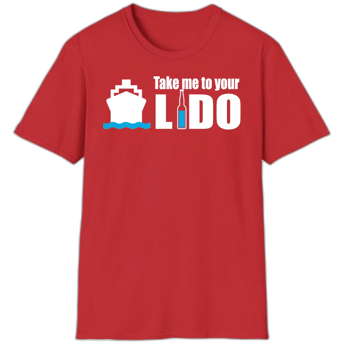 Take Me To Your Lido T-Shirt in Red