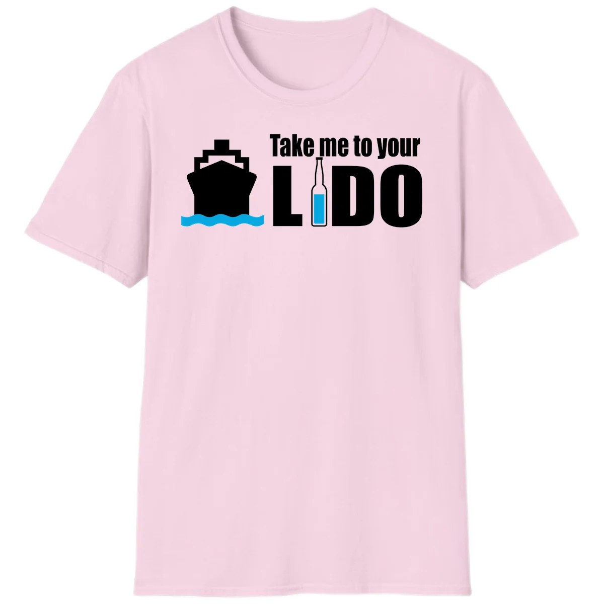 Take Me To Your Lido T-Shirt in Light Pink