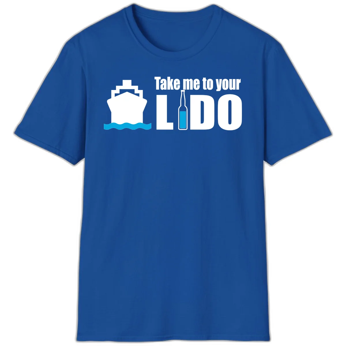 Take Me To Your Lido T-Shirt in Royal