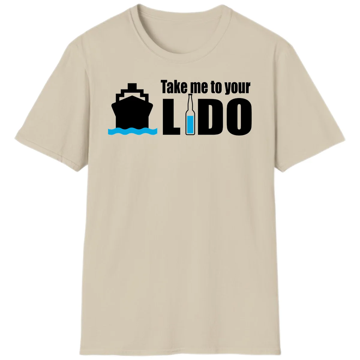 Take Me To Your Lido T-Shirt in Sand