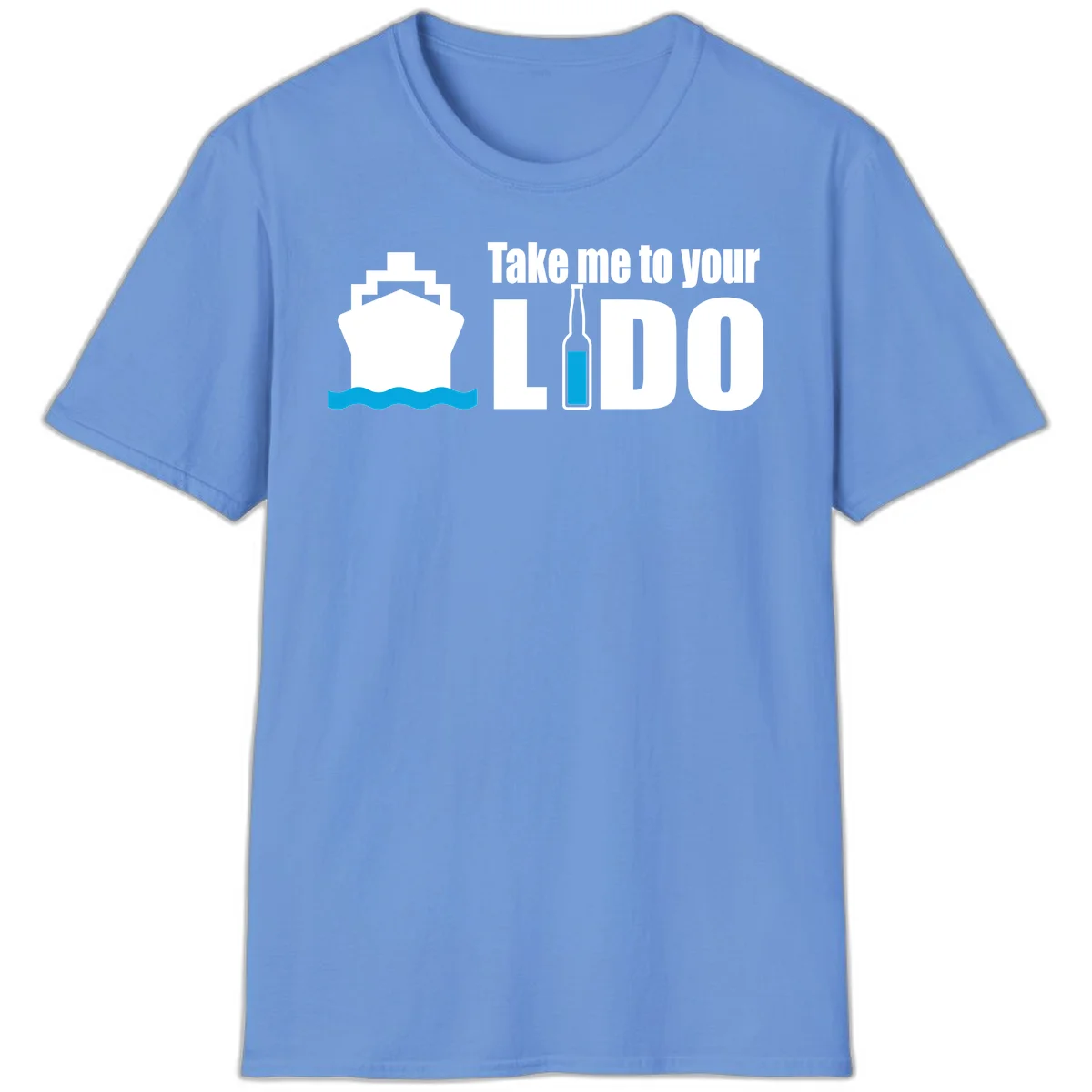 Take Me To Your Lido T-Shirt in Carolina Blue