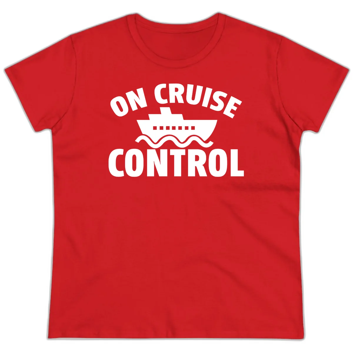On Cruise Control Ladies Tee in Red