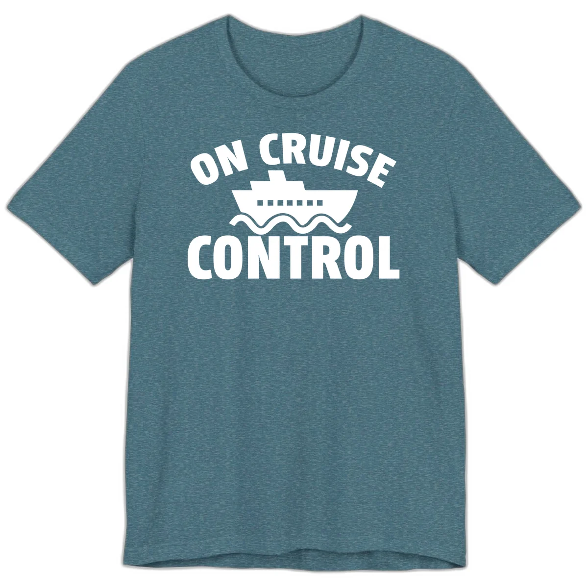 On Cruise Control Premium T-Shirt in Heather Deep Teal