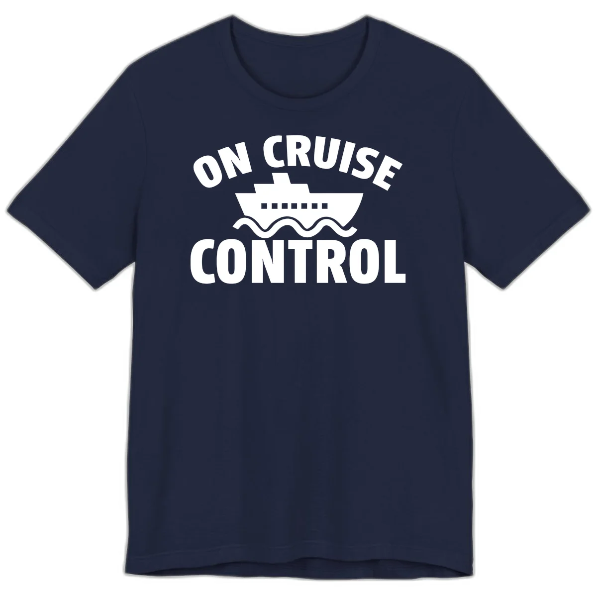 On Cruise Control Premium T-Shirt in Navy