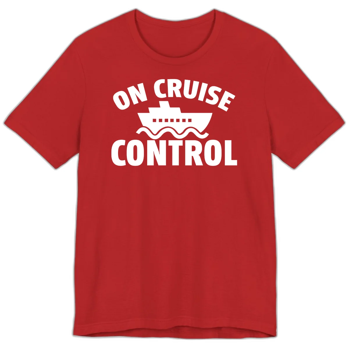 On Cruise Control Premium T-Shirt in Red