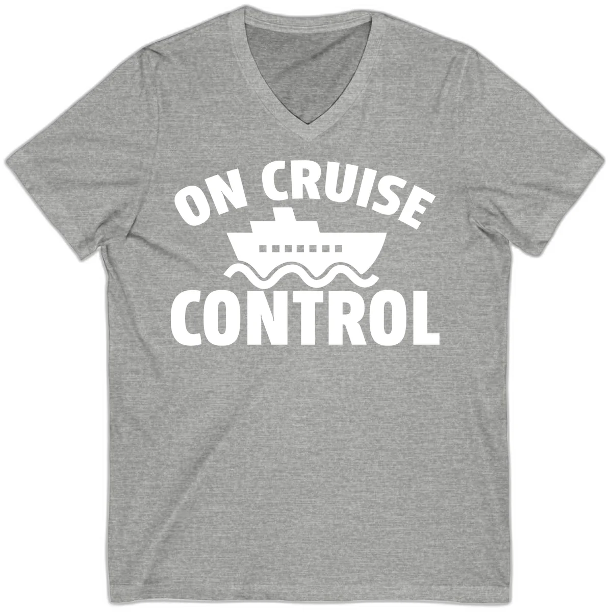 On Cruise Control V-Neck in Athletic Heather
