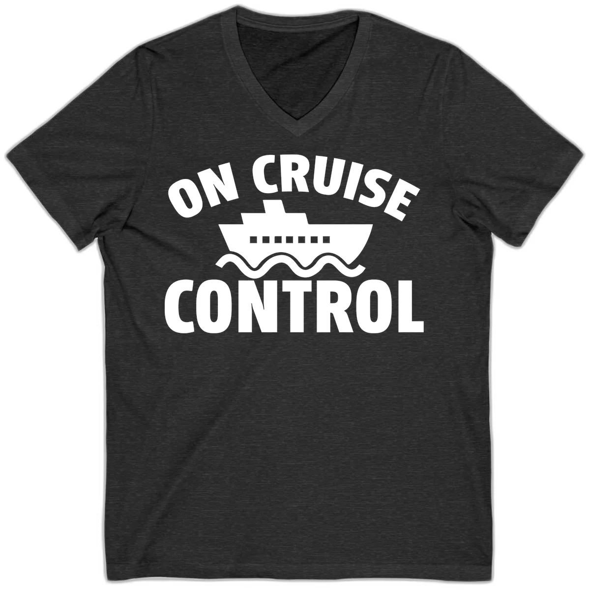 On Cruise Control V-Neck in Dark Grey Heather