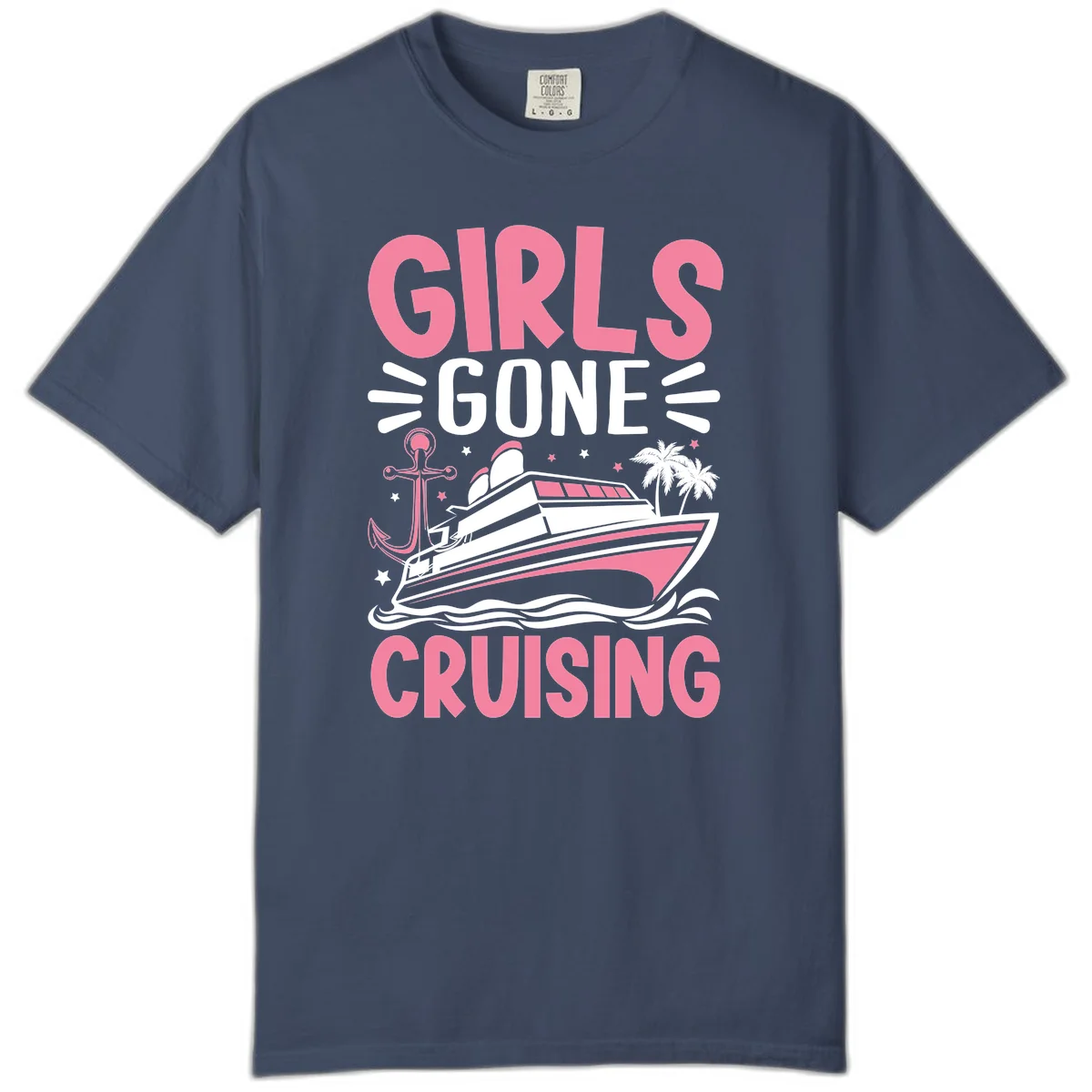 Girls Gone Cruising Comfort Color T-Shirt in Midnight