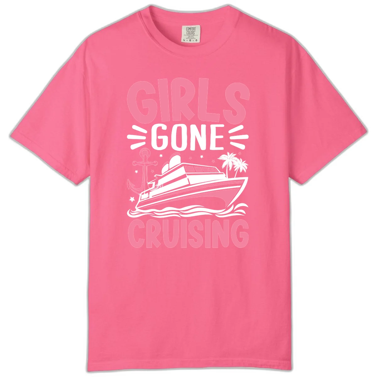 Girls Gone Cruising Comfort Color T-Shirt in Crunchberry