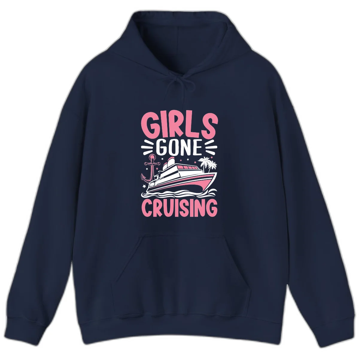 Girls Gone Cruising Hoodie in Navy