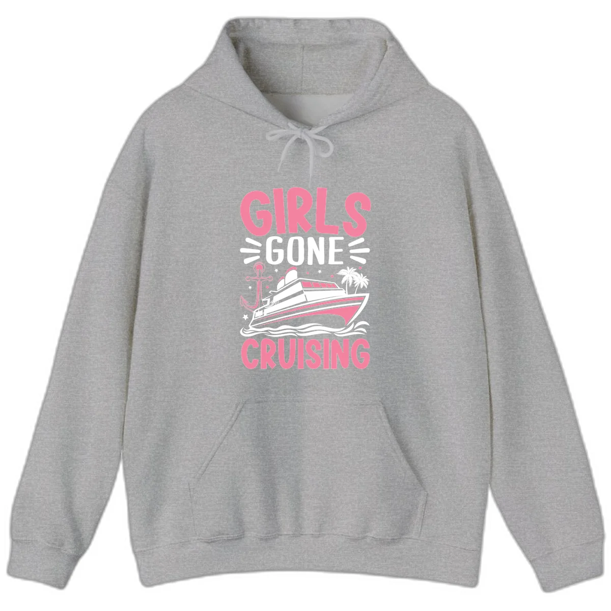 Girls Gone Cruising Hoodie in Sport Grey