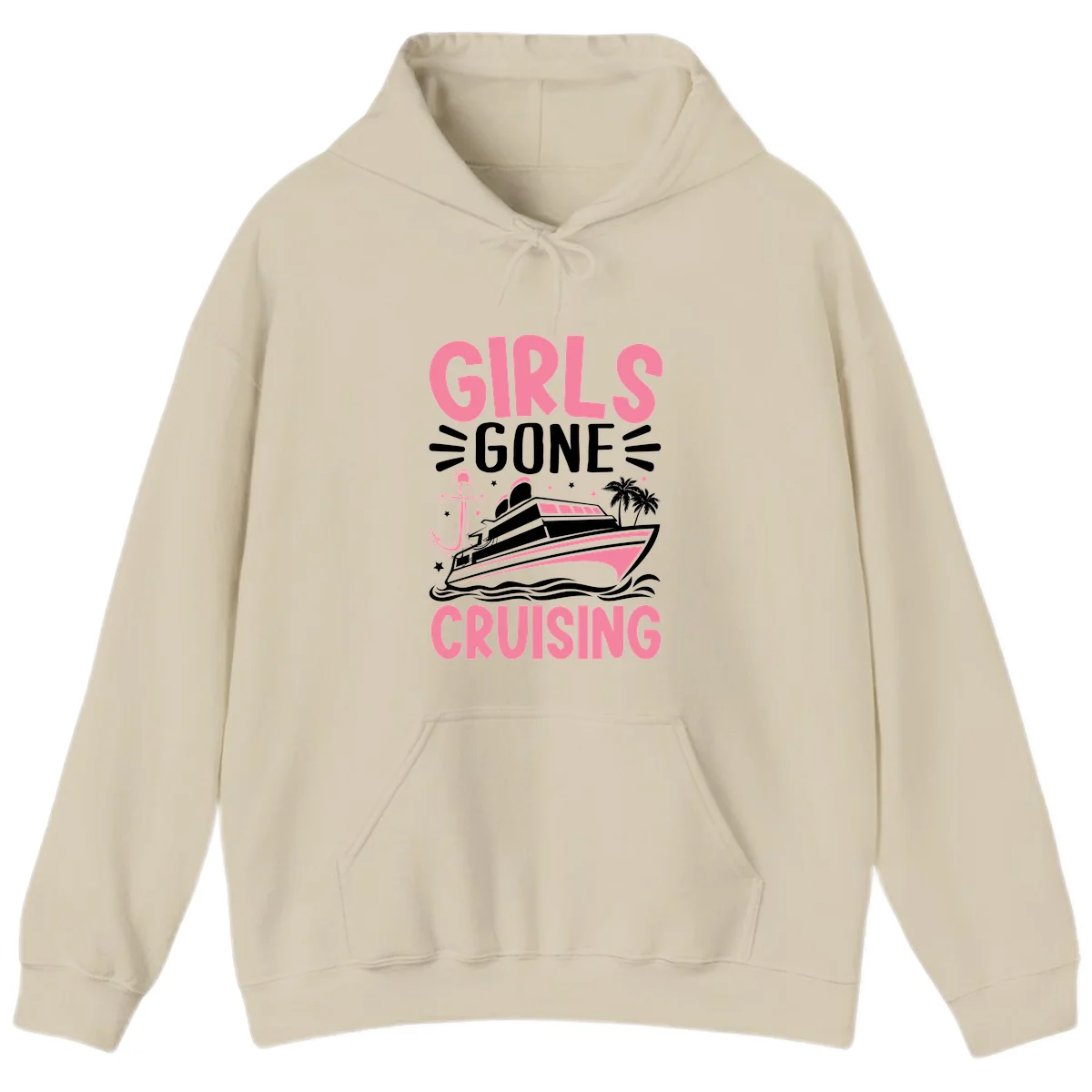 Girls Gone Cruising Hoodie in Sand
