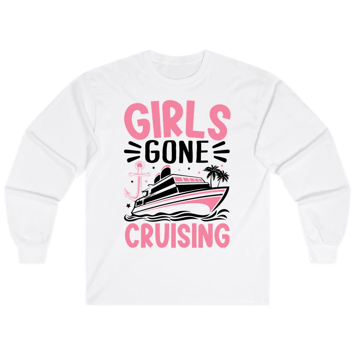 Girls Gone Cruising Long Sleeve in White