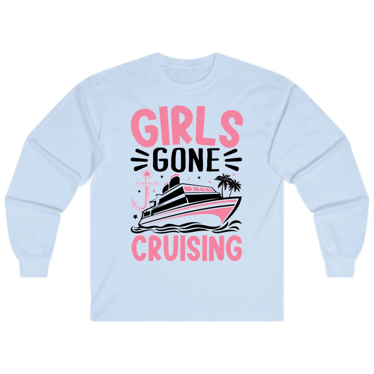 Girls Gone Cruising Long Sleeve in Light Blue