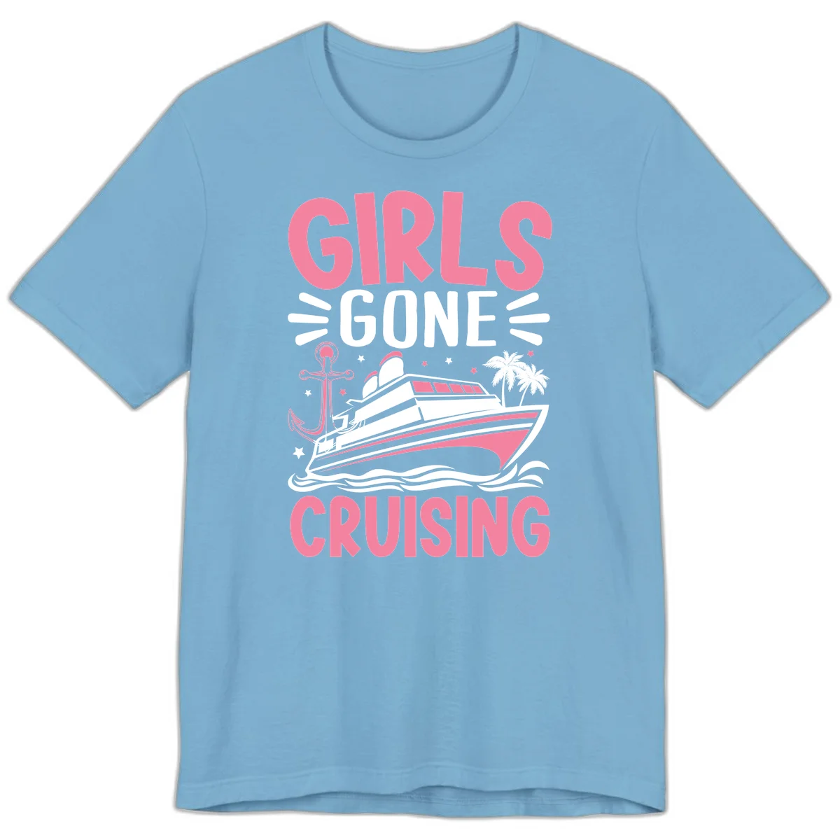 Girls Gone Cruising Premium T-Shirt in Ocean Blue