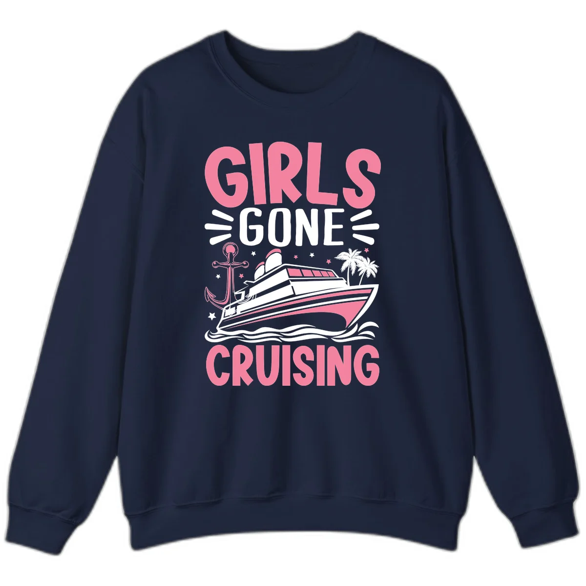 Girls Gone Cruising Sweatshirt in Navy
