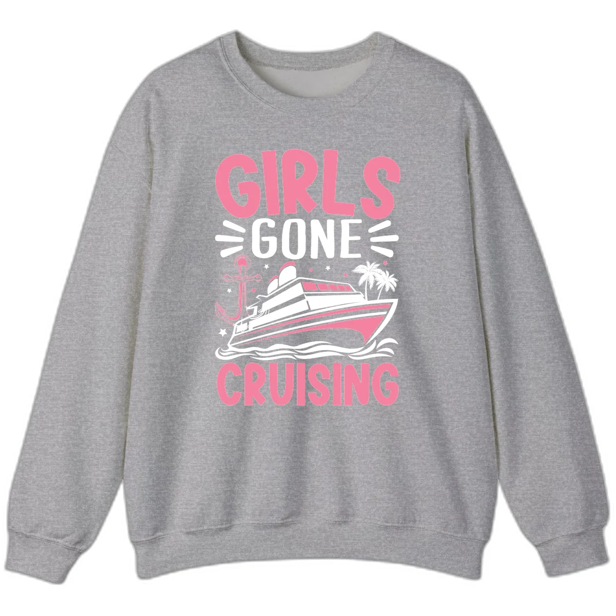 Girls Gone Cruising Sweatshirt in Sport Grey