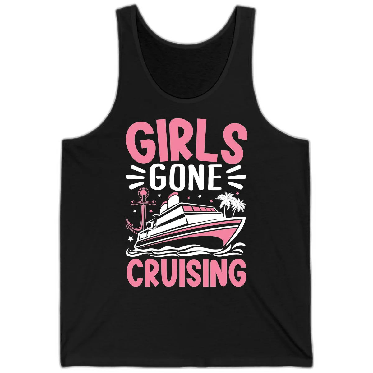 Girls Gone Cruising Tank in Black