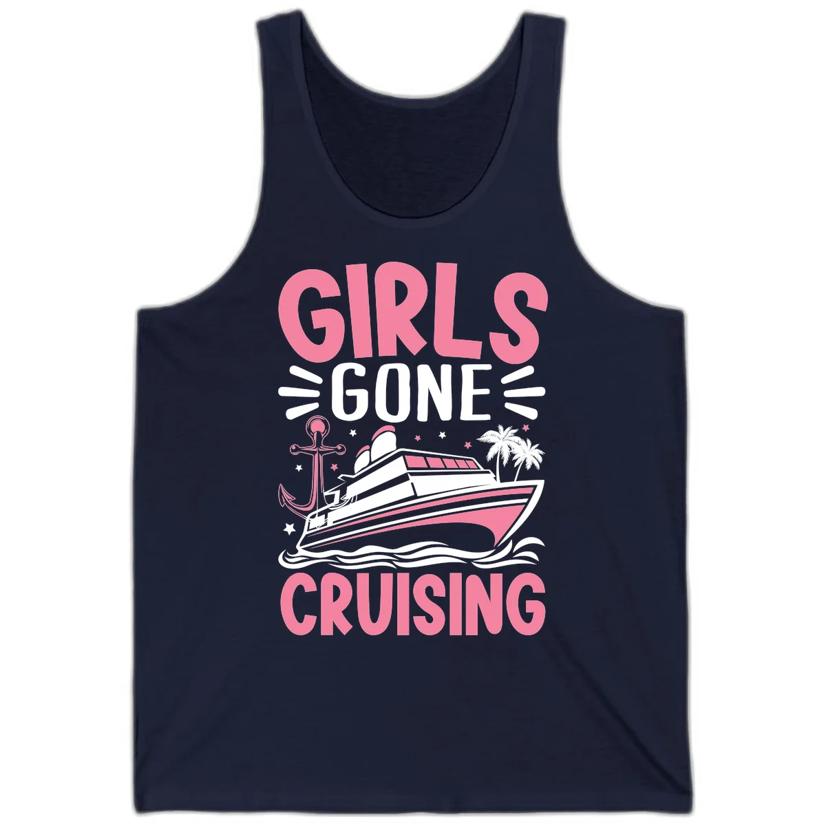Girls Gone Cruising Tank in Navy