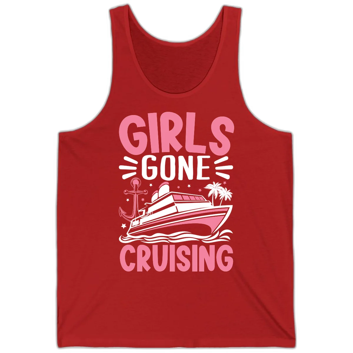 Girls Gone Cruising Tank in Red