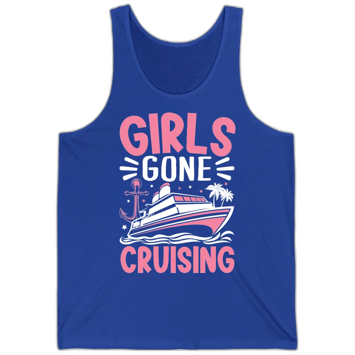 Girls Gone Cruising Tank in True Royal