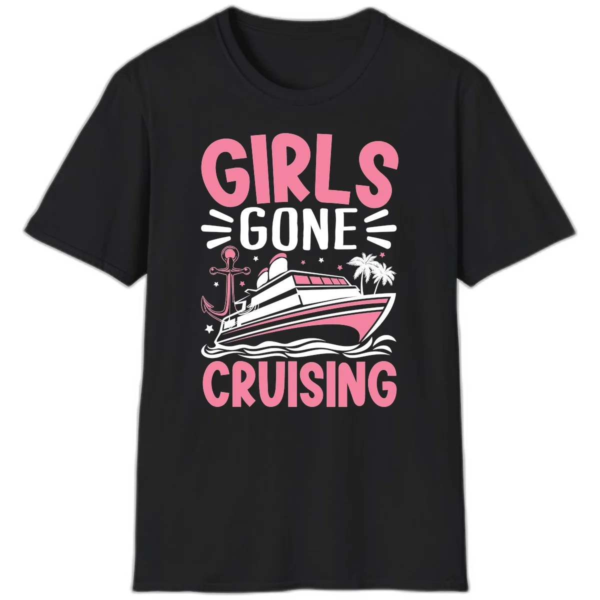Girls Gone Cruising T-Shirt in Black