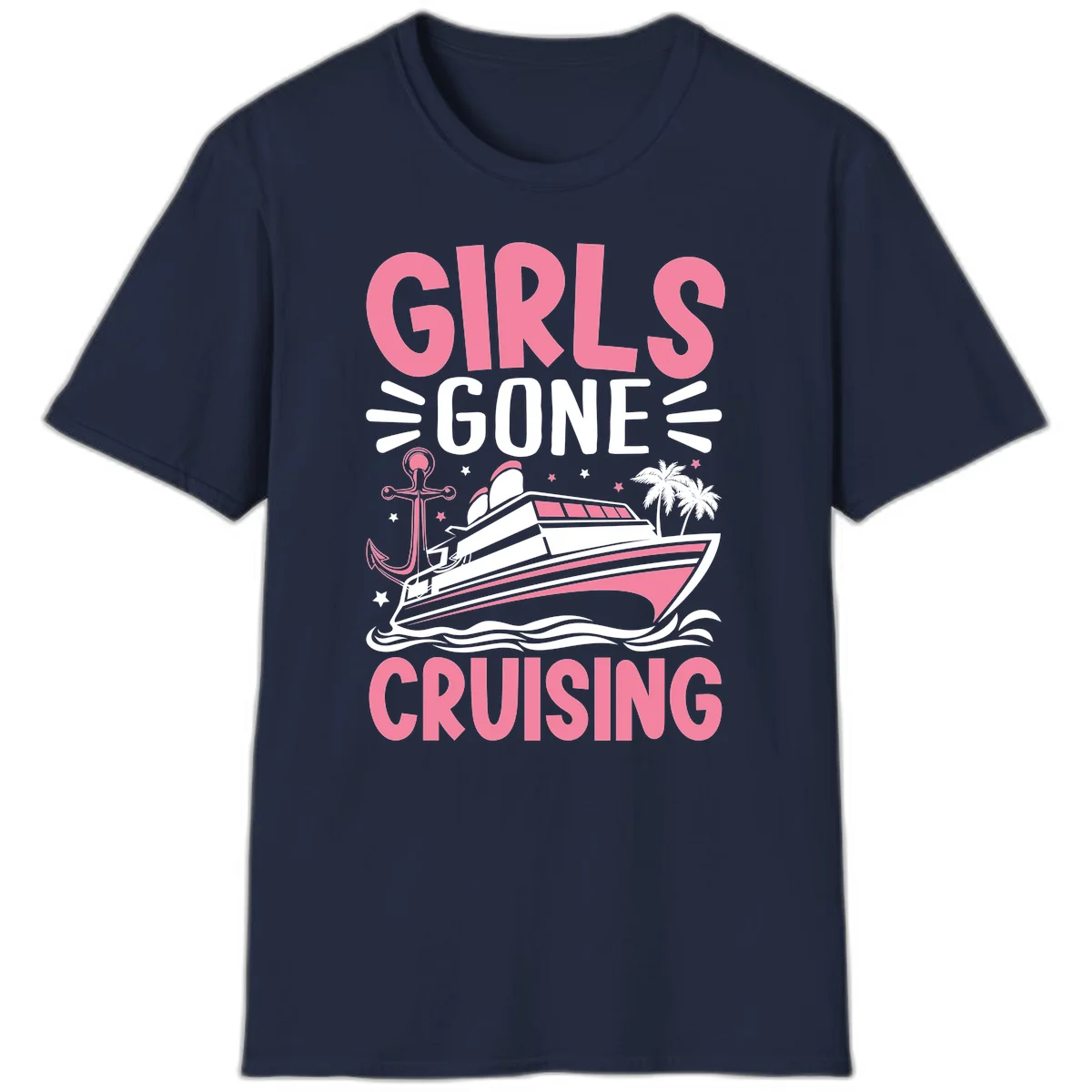 Girls Gone Cruising T-Shirt in Navy