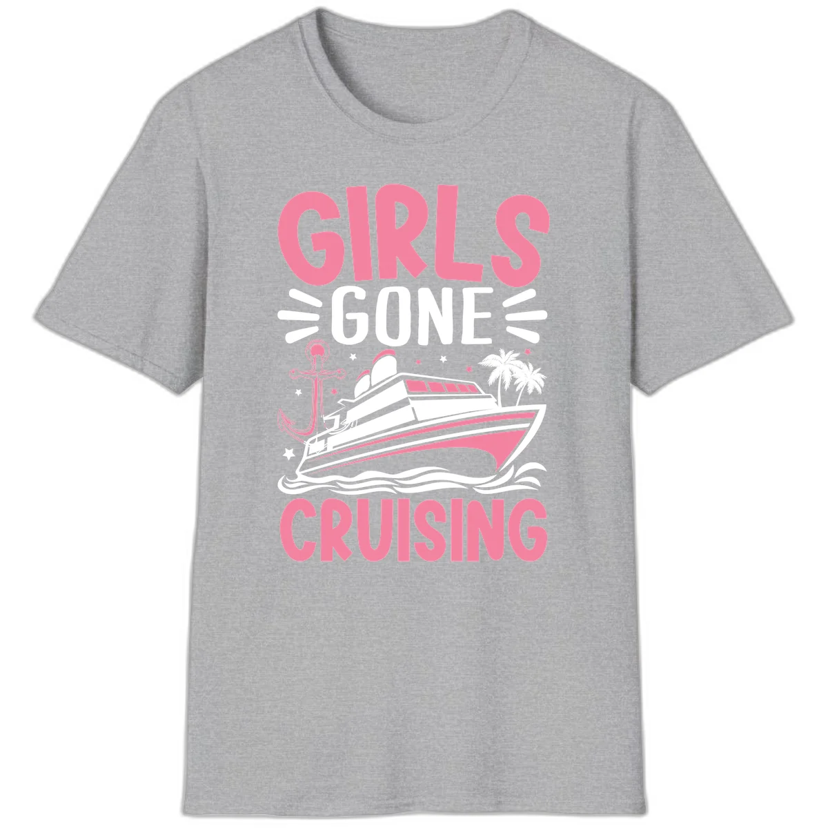 Girls Gone Cruising T-Shirt in Sport Grey