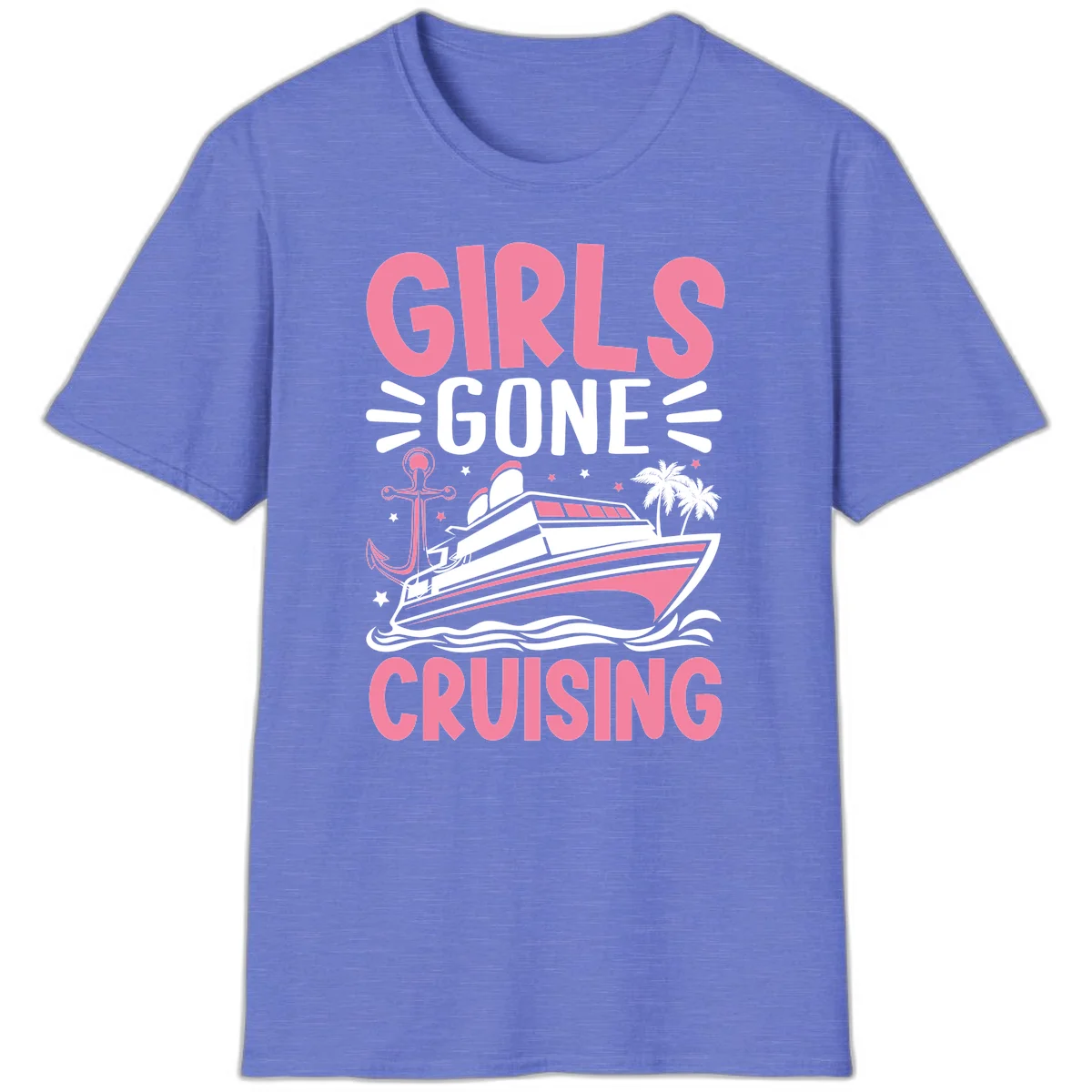 Girls Gone Cruising T-Shirt in Heather Royal