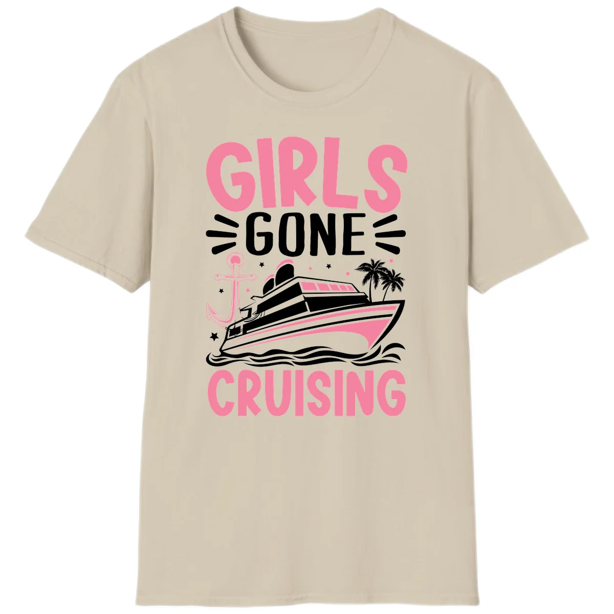 Girls Gone Cruising T-Shirt in Sand