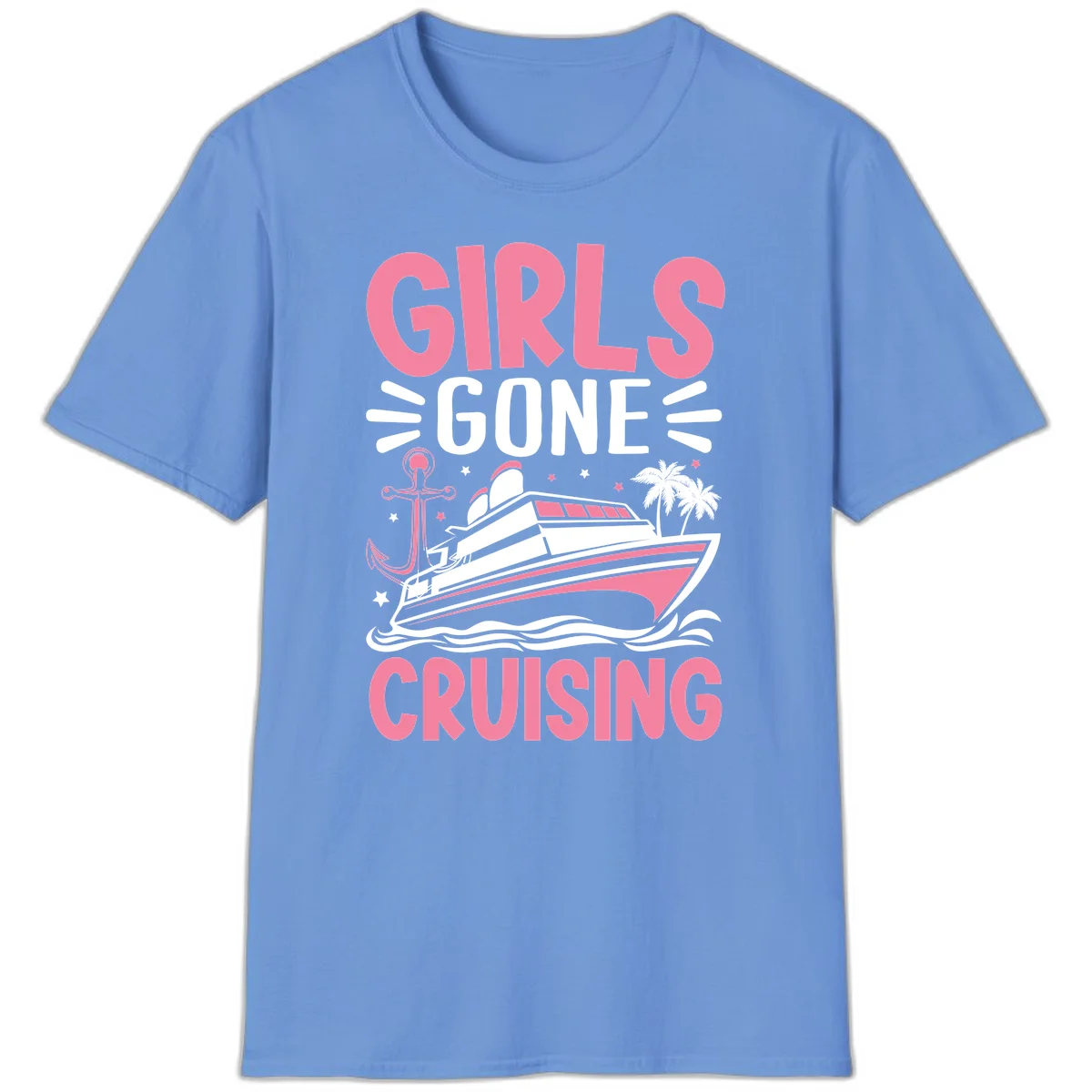 Girls Gone Cruising T-Shirt in Carolina Blue