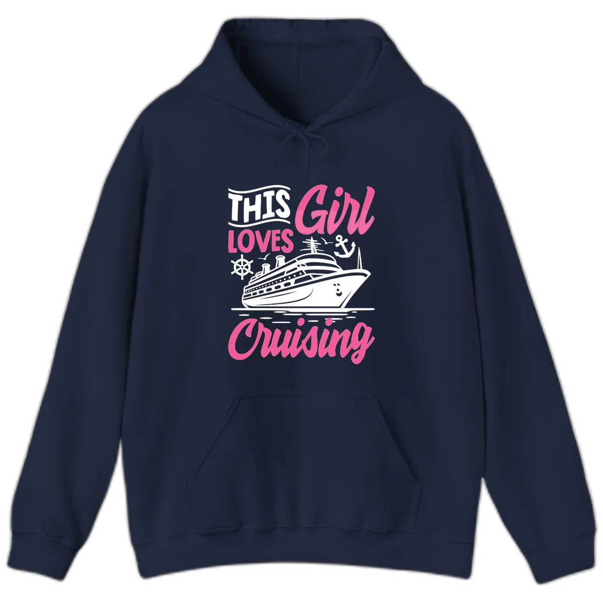 This Girl Loves Cruising Hoodie in Navy