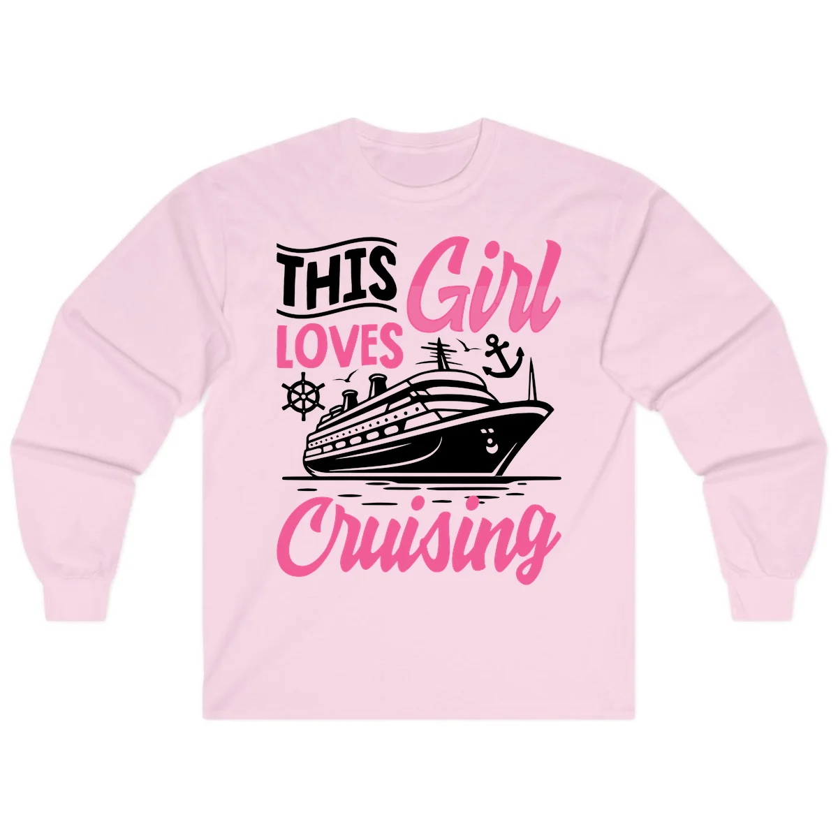 This Girl Loves Cruising Long Sleeve in Light Pink
