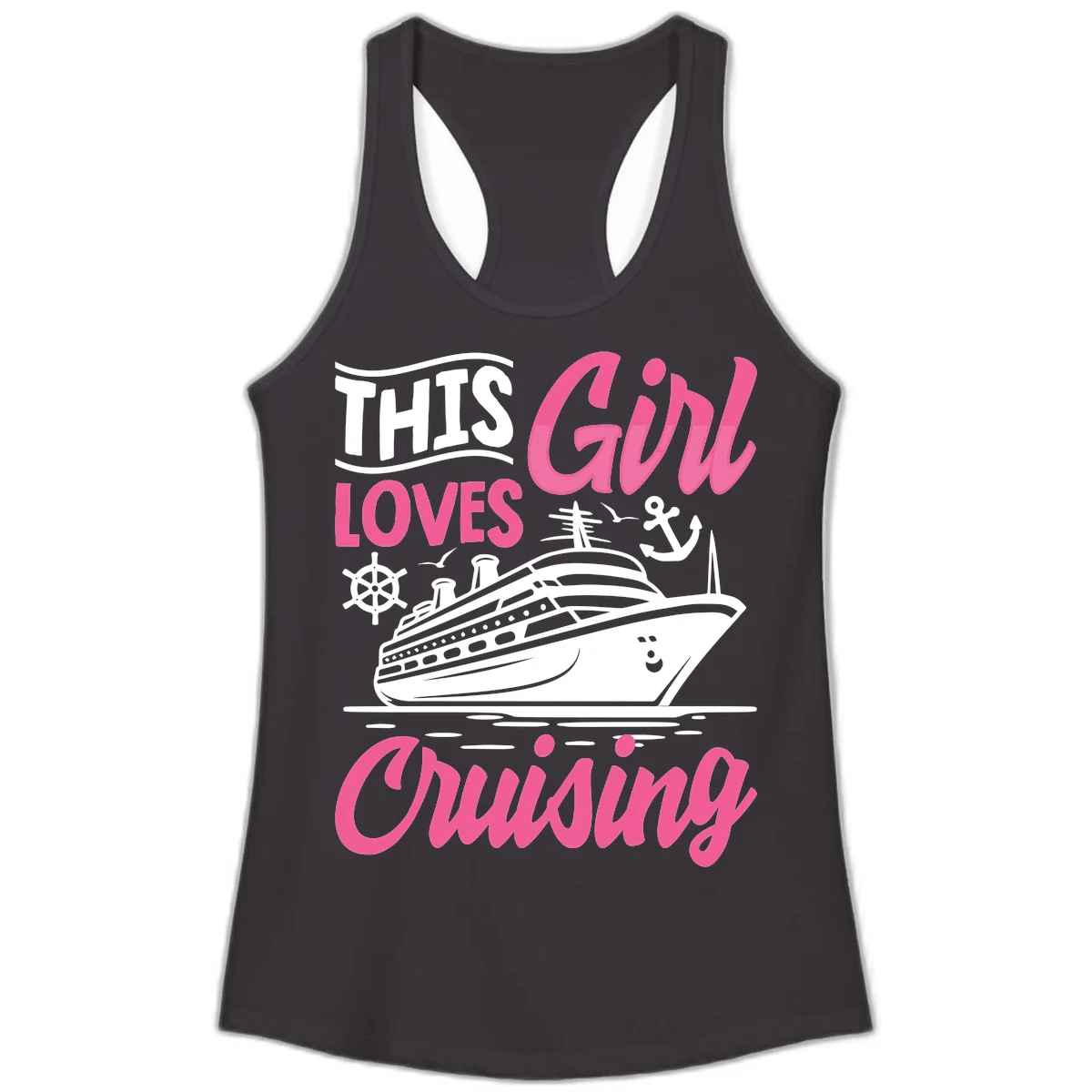 This Girl Loves Cruising Ladies Tank in Black