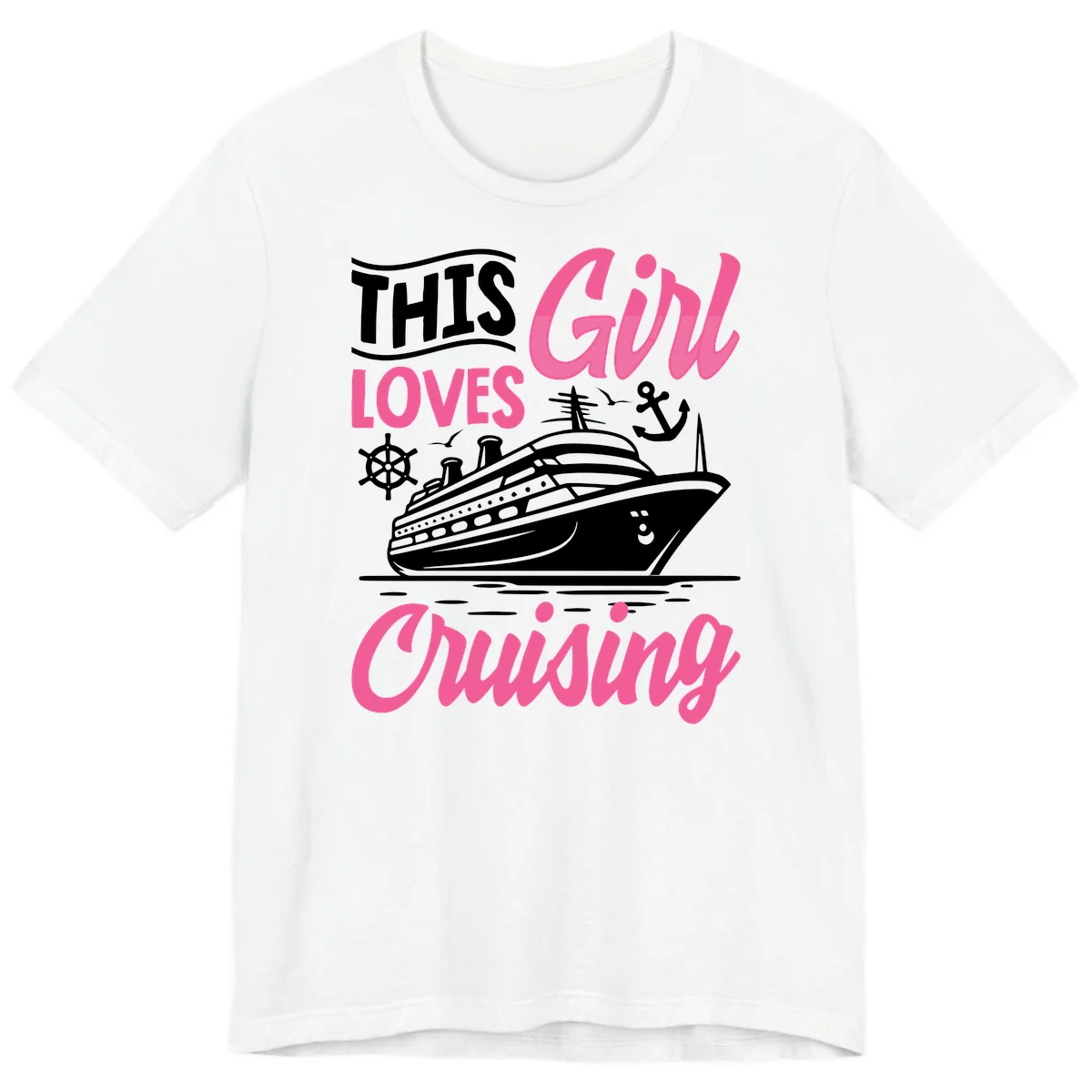 This Girl Loves Cruising Premium T-Shirt in White