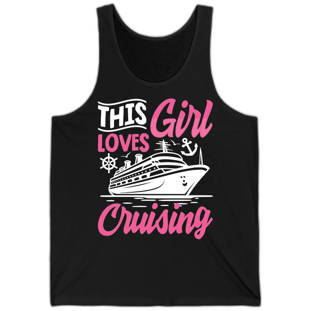 This Girl Loves Cruising Tank in Black