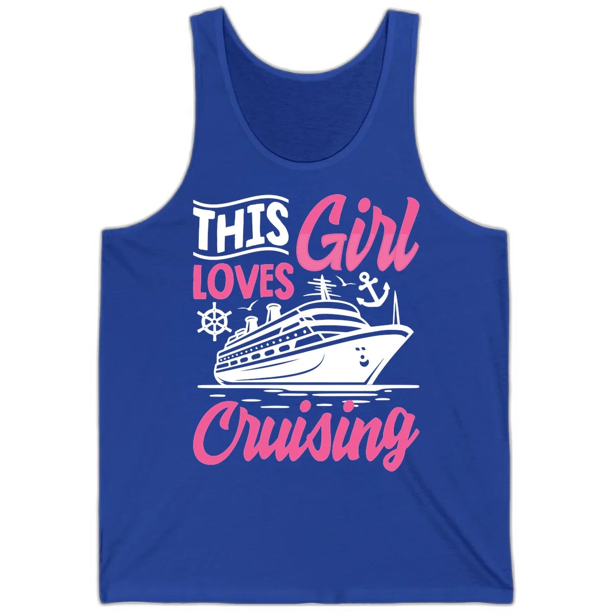 This Girl Loves Cruising Tank in True Royal