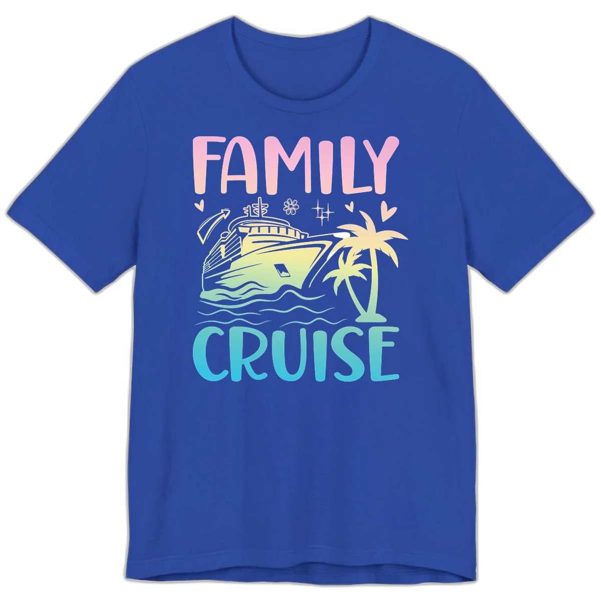 Family Cruise Vacation Premium T-Shirt in True Royal