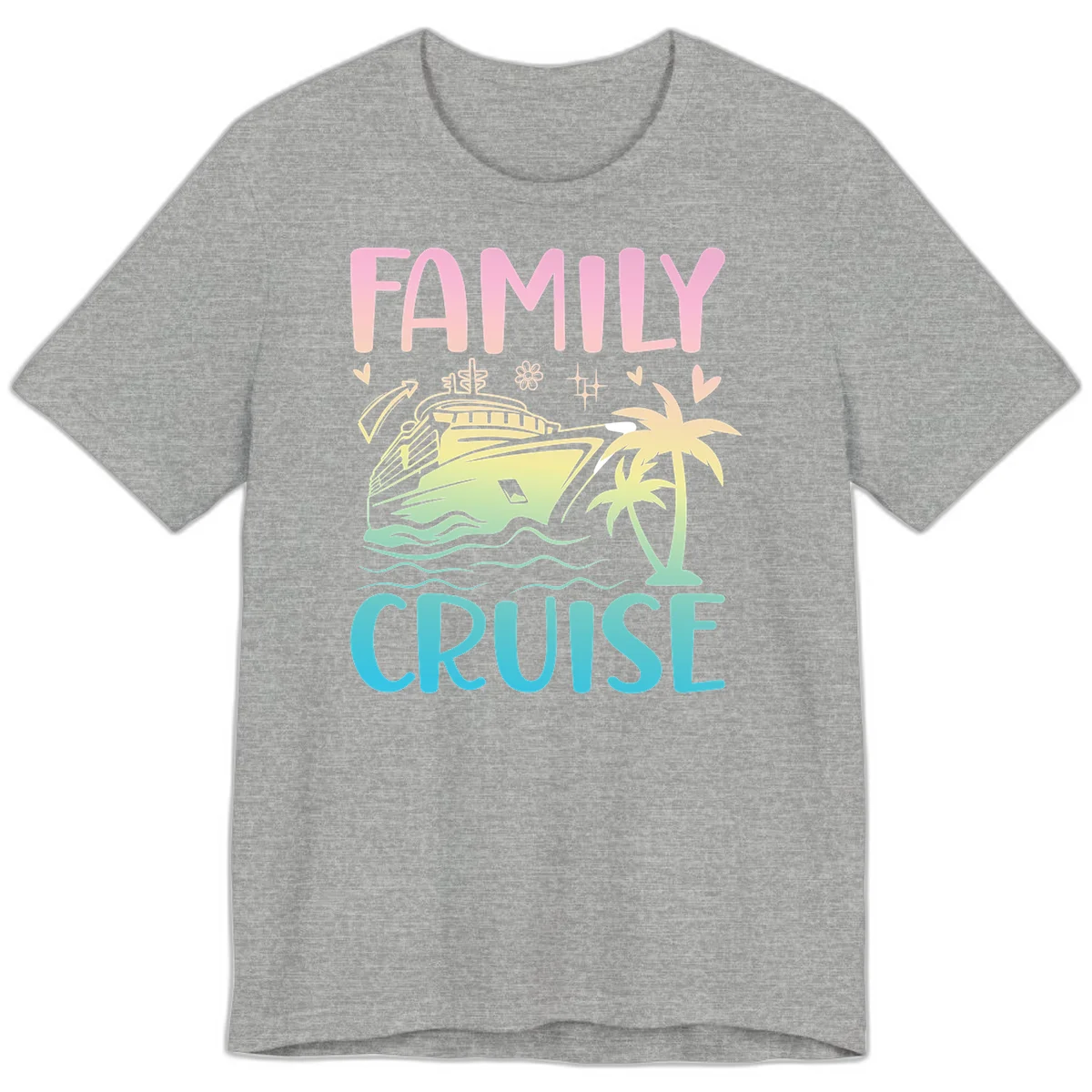 Family Cruise Vacation Premium T-Shirt in Athletic Heather