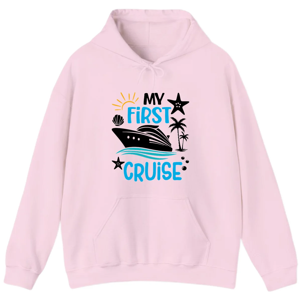 My First Cruise Hoodie in Light Pink