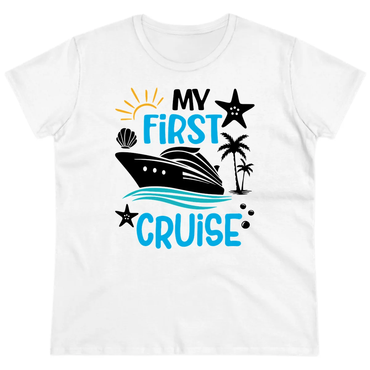 My First Cruise Ladies Tee in White