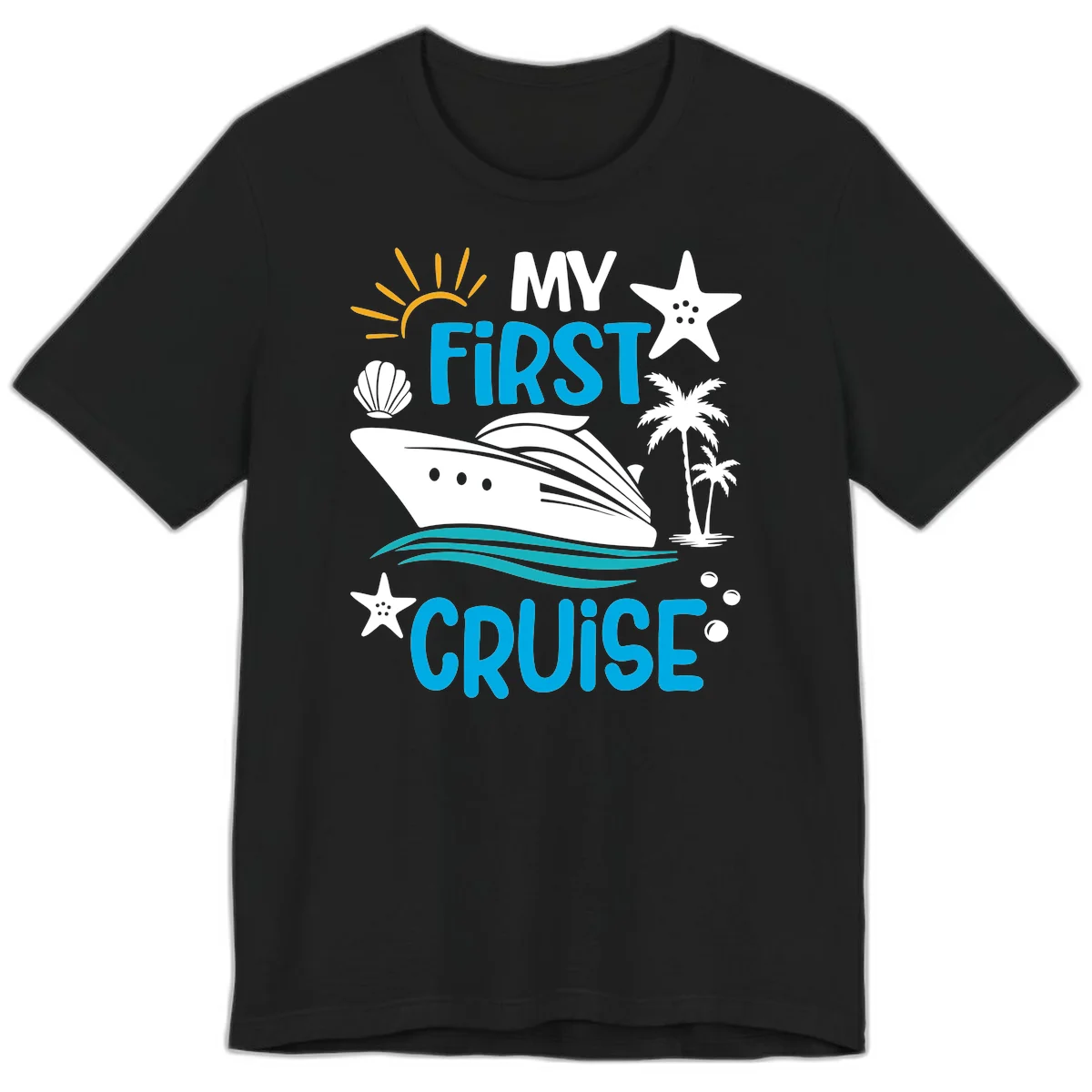 My First Cruise Premium T-Shirt in Black