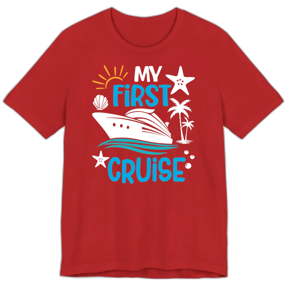 My First Cruise Premium T-Shirt in Red