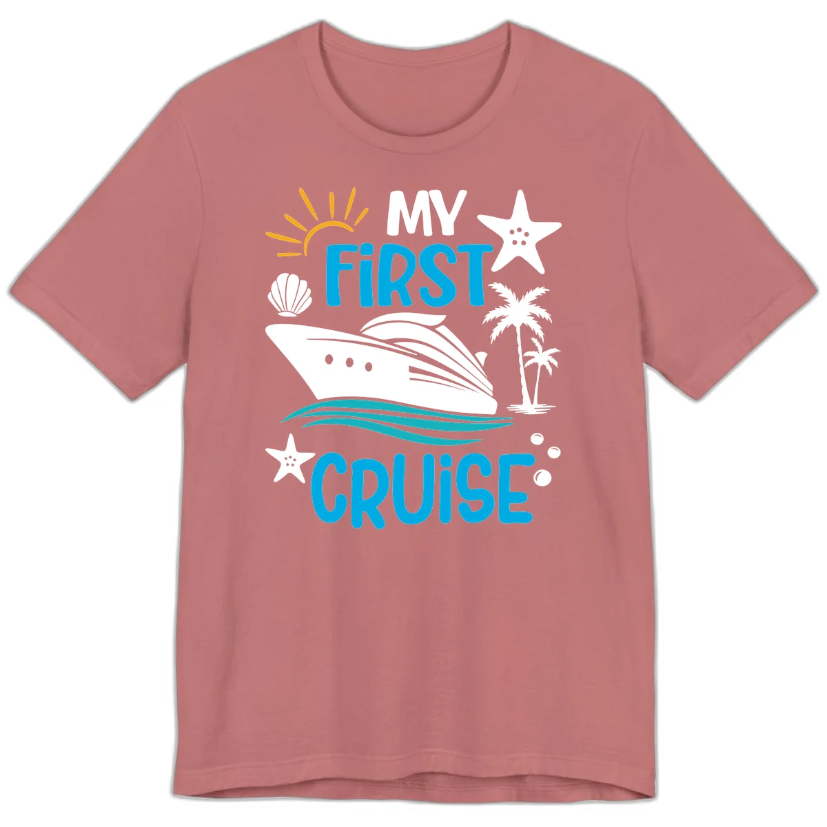 My First Cruise Premium T-Shirt in Mauve