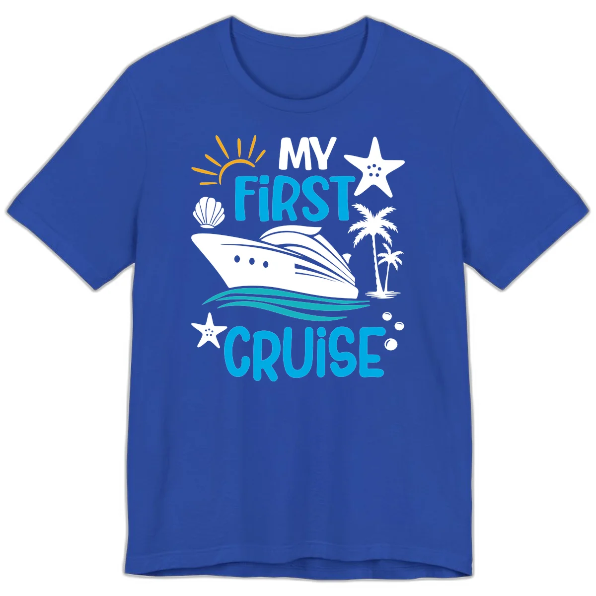 My First Cruise Premium T-Shirt in True Royal