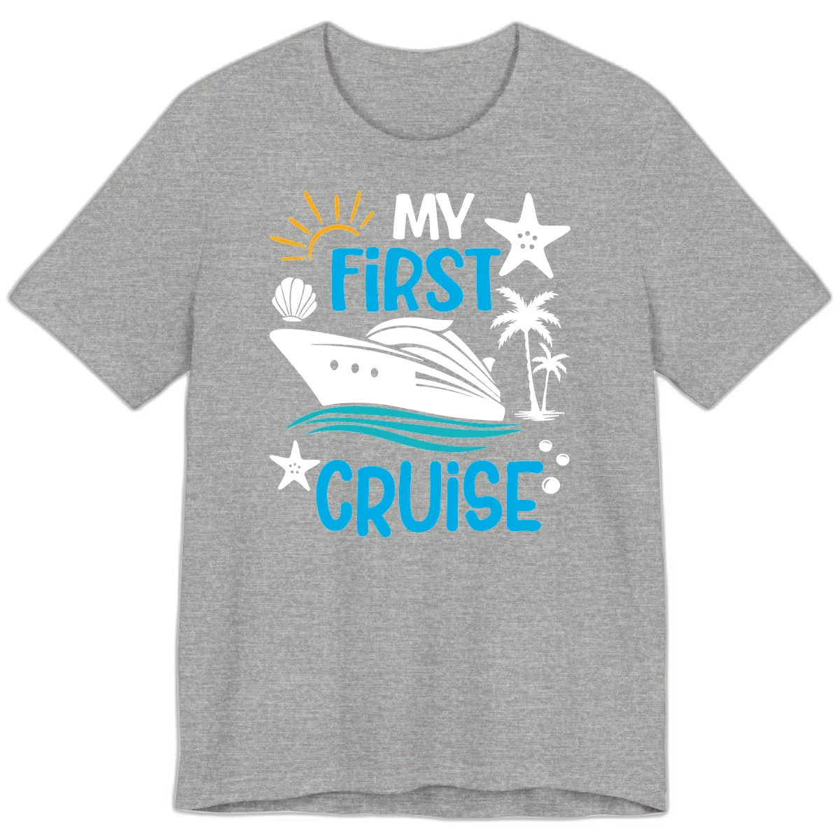 My First Cruise Premium T-Shirt in Athletic Heather