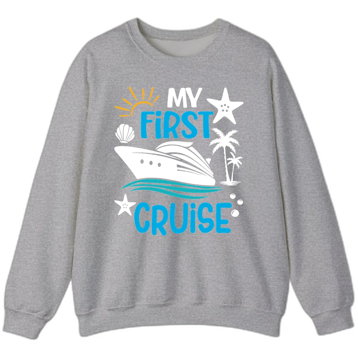 My First Cruise Sweatshirt in Sport Grey
