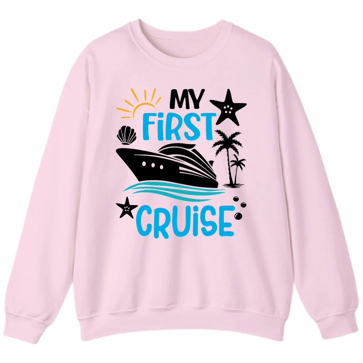My First Cruise Sweatshirt in Light Pink