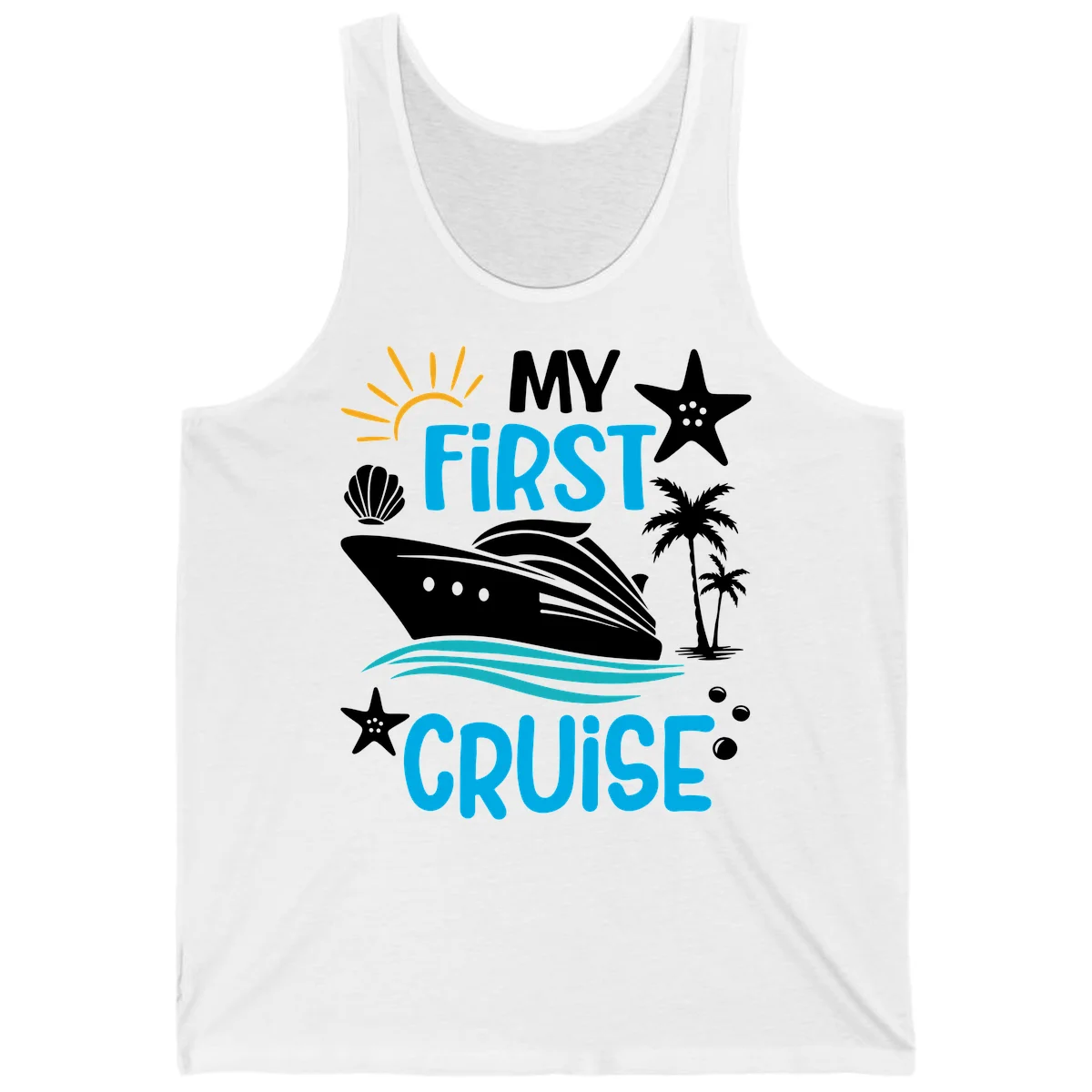 My First Cruise Tank Top in White