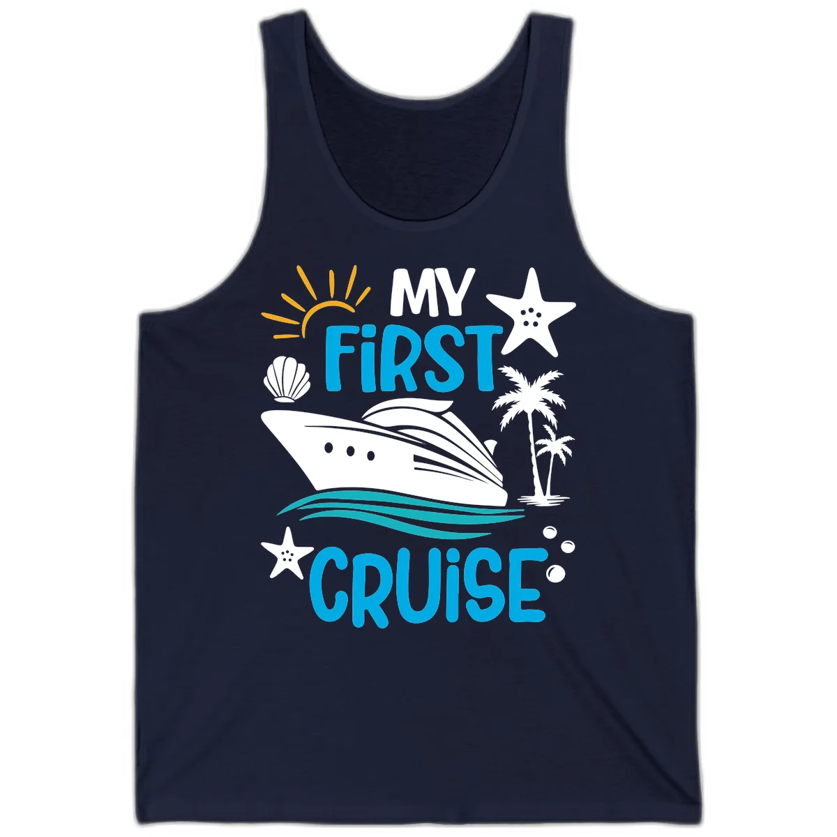 My First Cruise Tank Top in Navy